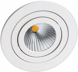 Rutec LED-Leuchte LED Einbaustr. 7W Weiß o.Konverter 3000K 38° 350mA CRI90 m.Scheibe / EEK: F 