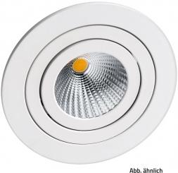 Rutec LED-Leuchte LED Einbaustr. 7W Eisengeb. o.Konverter 3000K 38° 350mA CRI90 m.Scheib / EEK: F 