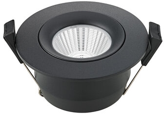 Sigor  Einbauleuchte Argent IP54 BM68/83mm schwarz IP54, 8W 3000-2000K 36° 430lm Ra90 dt / EEK: G 