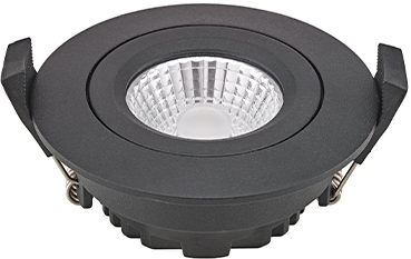 Sigor  Einbauleuchte Diled 6W 310lm 3000K schwarz 36° dim / EEK: G 