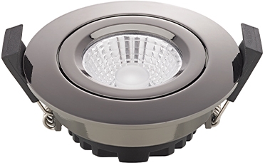 Sigor  Einbauleuchte Diled 6W 310lm 2700-2100K Schwarz Chrom 36° dim / EEK: G 