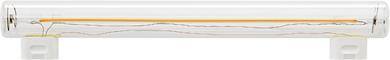 Sigor LED-Lampe 4W Linienlampe Glas klar S14s 300mm 280lm 2200K / EEK: G 
