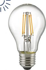 Sigor LED-Lampe 6,5W LED-FILAMENT NORMALE KLAR E27 2700K SENSOR / EEK: E 