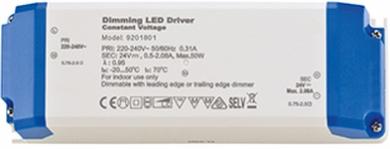 Sigor Netzteil POWERLINE BASE Triac 50W 24VDC, 184x61x32 2,08A IP20 