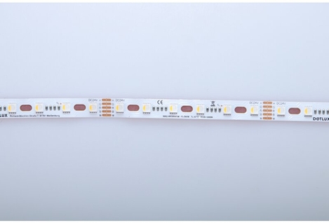Dotlux LED-Streifen CURVE 96W 12mm RGBW IP20 5m-Rolle inkl. 50cm Anschlusskabel beidseitig 