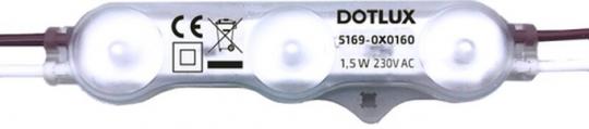 Dotlux LED-Modul ACplus 1,5W 160° IP67 3000K 100er Kette / EEK: E 