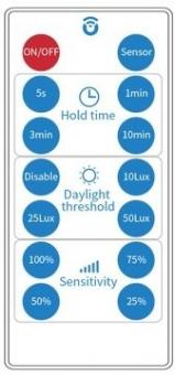 Dotlux Fernbedienung für LED-Balkenleuchte LIGHTBARsensor 