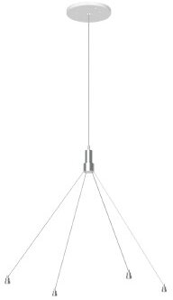 Dotlux Pendelset Seil mit Deckenbaldachin 1,5m für Ø600 LED-Leuchte GALAXO 