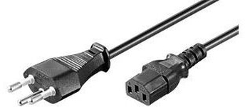 Dotlux  Netzkabel 1,8m schwarz mit Schweiz-Stecker 