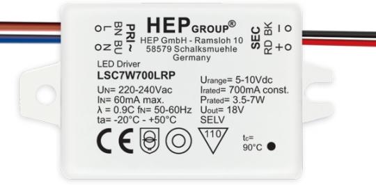 HEP  LED Treiber, Konstantstrom, 250mA, 7W 