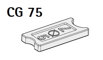 Nordic Aluminium Stromschienensystem CG 75 Kabelklemme/Zugentlastung für XTSA 68, Cable Grip for XTS 