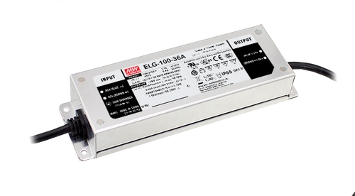 Mean Well ELG-100-24 LED-Treiber IP67 Konstantspannung Konstantstrom 100-305VAC 24V 4A 