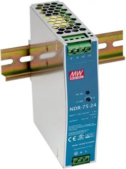 Mean Well Schaltnetzteil Hutschiene/DIN-Schiene 75W 24V/3,2A 