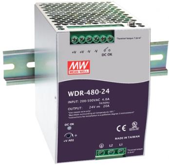 Mean Well WDR-480-48 Hutschienennetzteil DIN Rail 180-550VAC 48V 10A 
