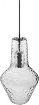 Ledvance  Vintage 1906 CARVED PENDANT BOTTLE Glass Smoke 3 