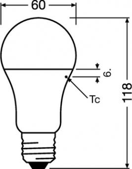 Ledvance  LED PCR CLA75 10W 827 FR E27 P / EEK: F 