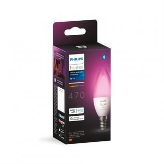 Philips Hue White and Color ambiance E14 Lampe Kerze - 470lm / EEK: G 