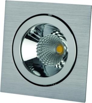 Rutec LED-Leuchte MELIMAR - Kard.EB-Strahler,1fach-LED Aluminium gebürstet ohne Konverte / EEK: F 