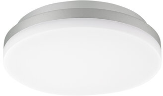 Sigor Aufbauleuchte Circel 220mm silber IP54 Ra80, 10/15W 3000/4000K 120° 1100/1600lm 