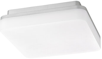 Sigor Aufbauleuchte Square 220mm silber IP54 Ra80, 10/15W 3000/4000K 120° 1100/1600lm 