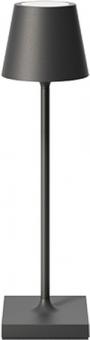 Sigor  Akku-Tischleuchte Nuindie pocket 210mm graphitgrau 1,4W Flex-Mood 2200K/2700K IP54 Ra85 USB-C 