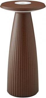 Sigor  Akku-Tischleuchte Nuflair 245mm rostbraun 2,2W Flex-Mood 2200K/2700K IP54 Ra85 dim 