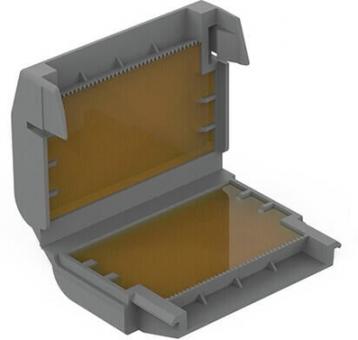 Wago  Gelbox, Abzweig, für Aderleitungen, mit Gel, Serie 221, max. 6mm²-Klemmen, Größe 2, grau, VPE: 